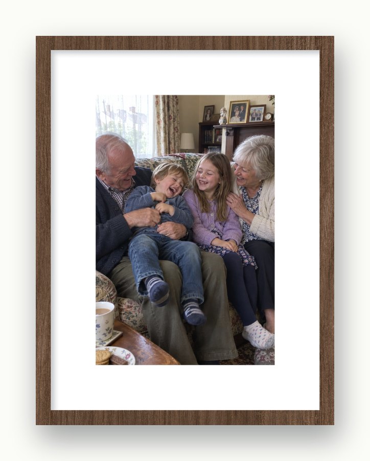 That Sunday with Grandma, framed