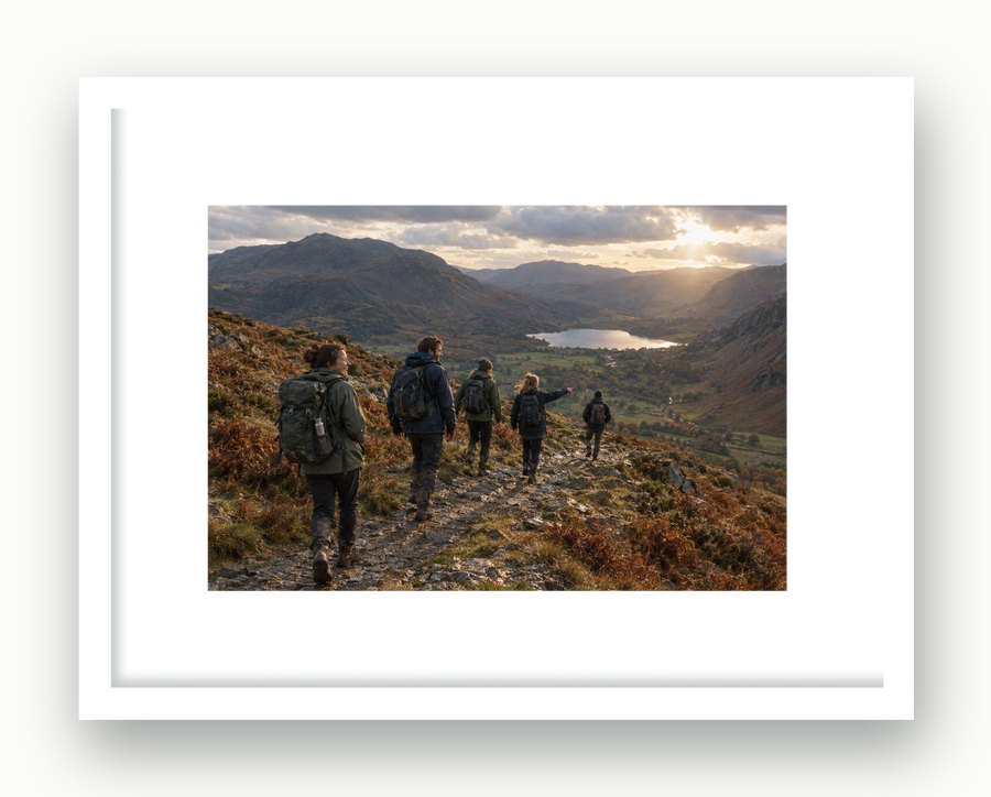 That walk, framed