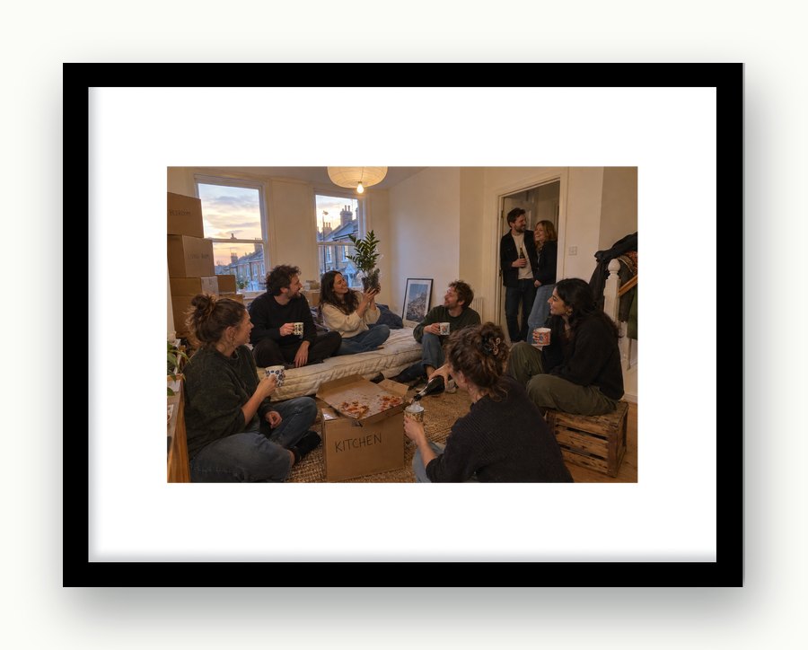 That housewarming, framed