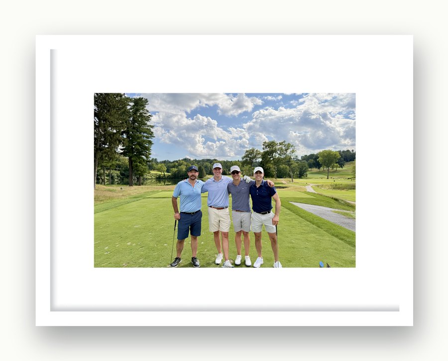 That golf trip, framed