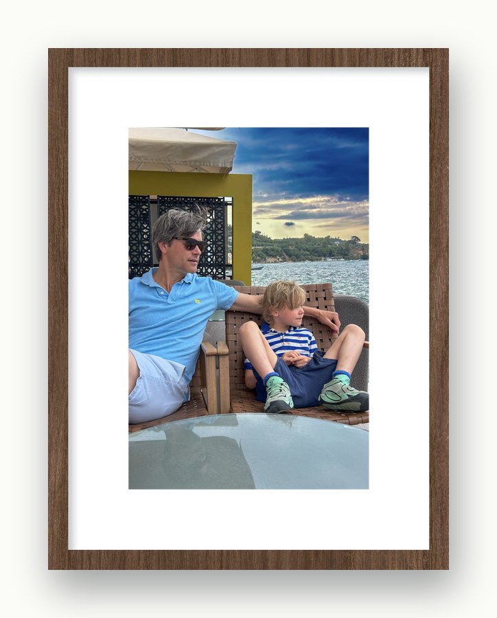 That afternoon by the sea, framed