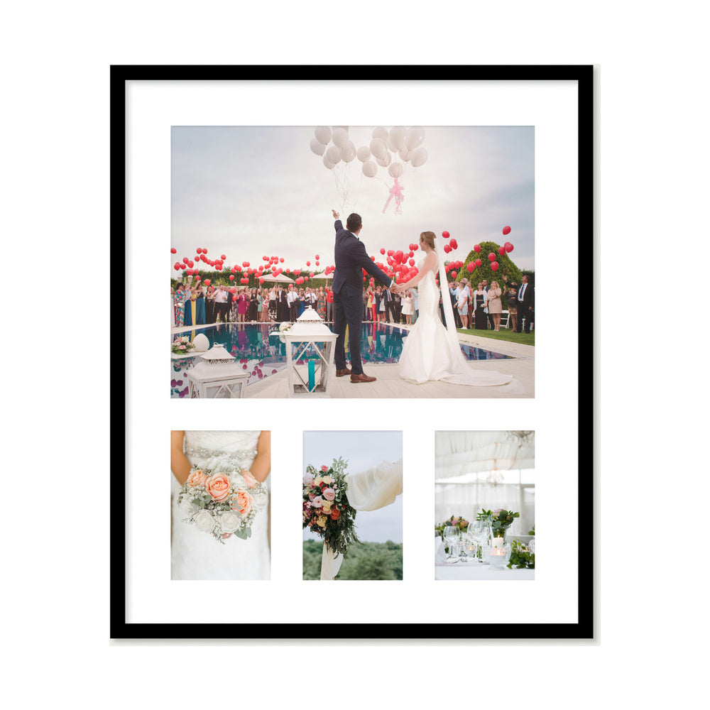 Four photos in one multi-photo frame